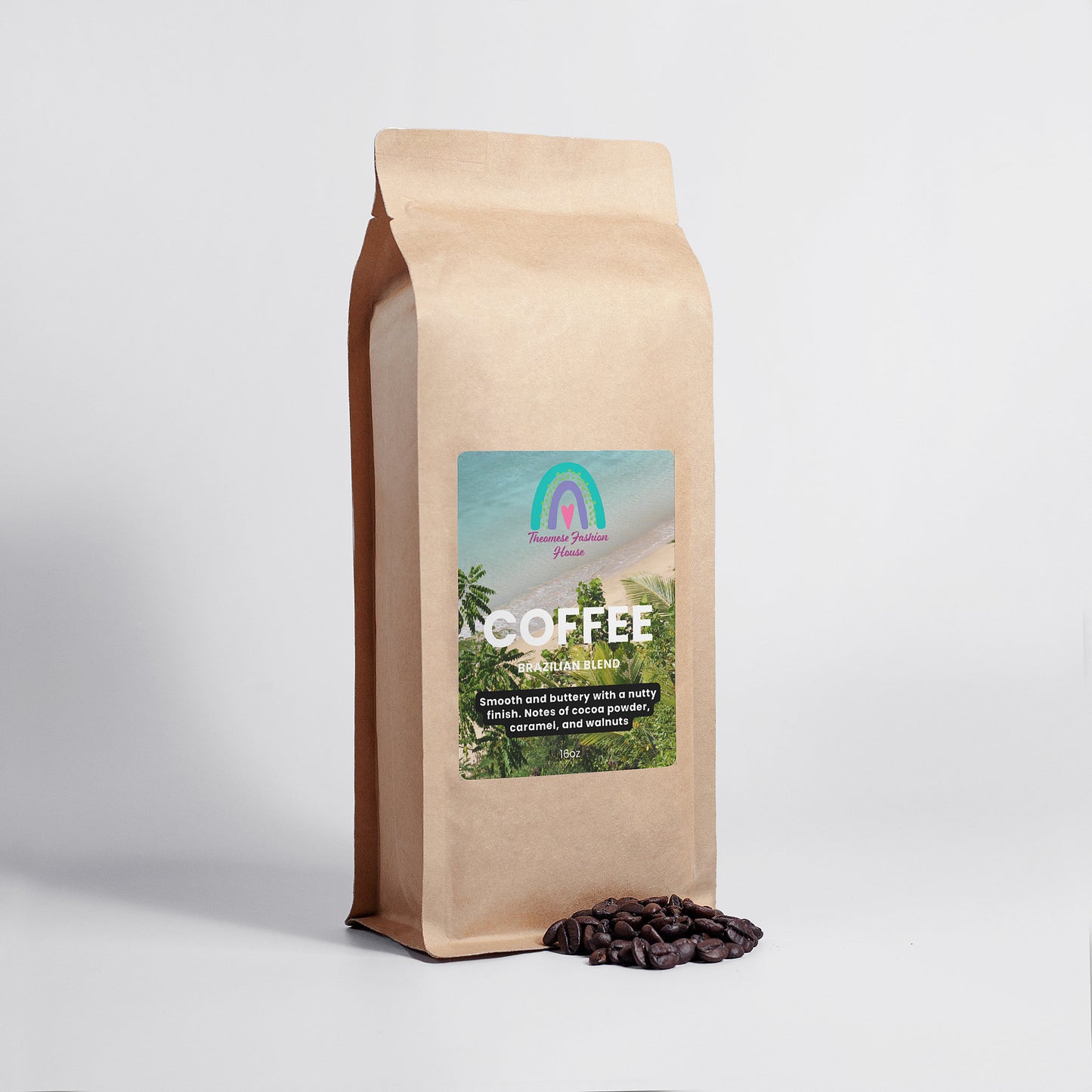 Brazilian Blend Coffee with Notes of Cocoa Powder,Caramel& Walnuts