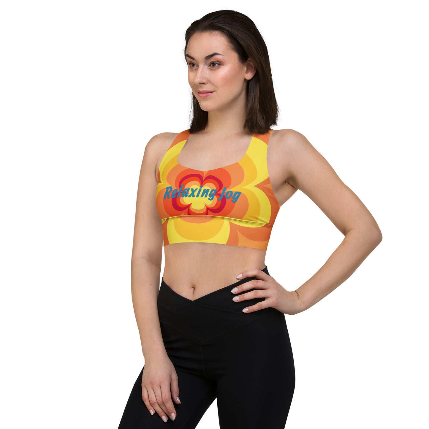 Relaxing Jog-Sunset Longline Sports Bra
