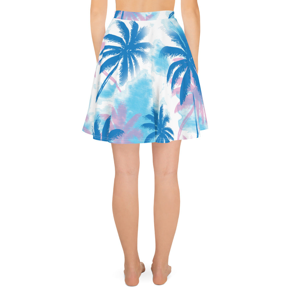 Palm Trees-Flare Skirt