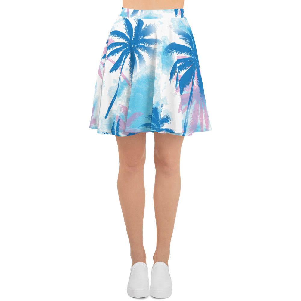 Palm Trees-Flare Skirt