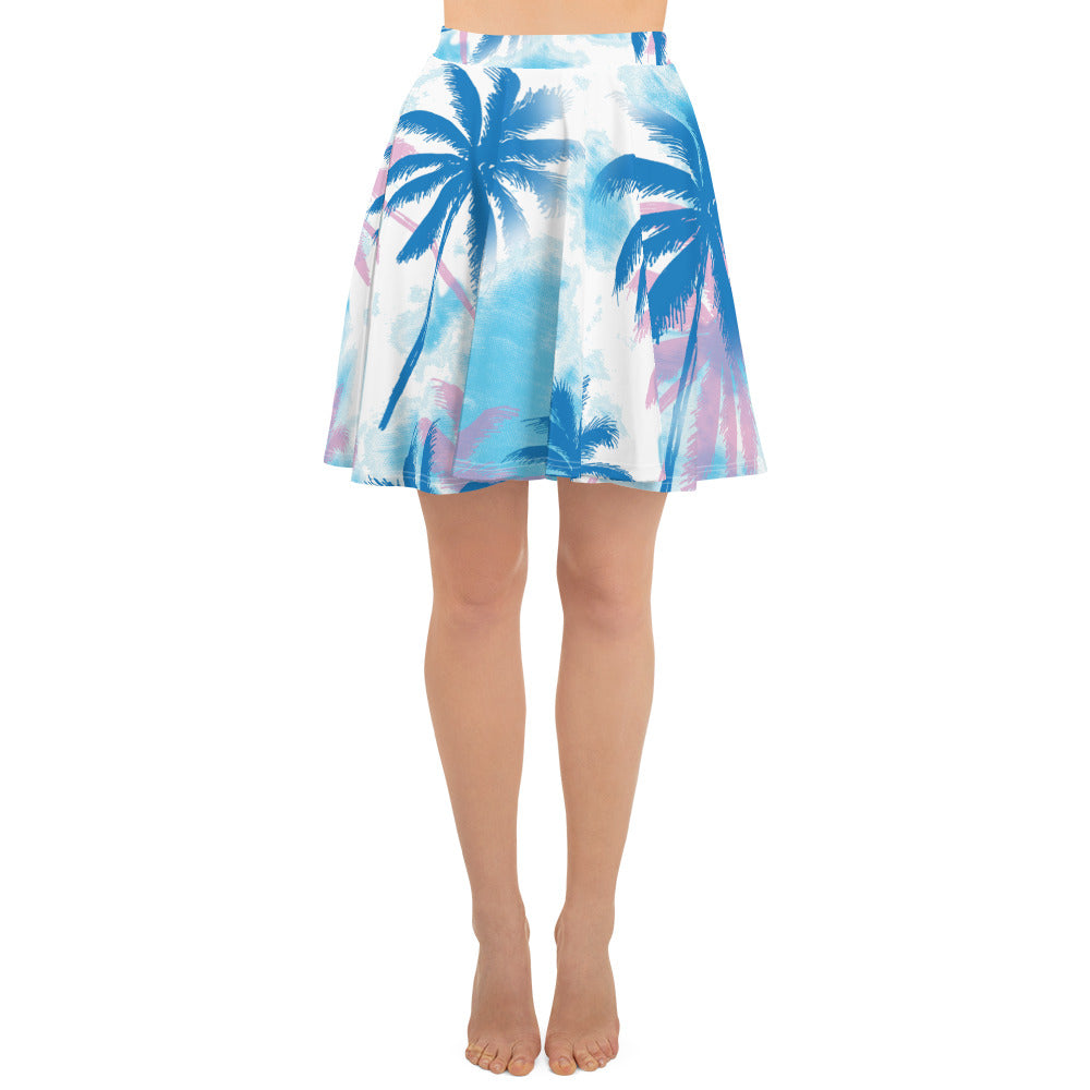Palm Trees-Flare Skirt