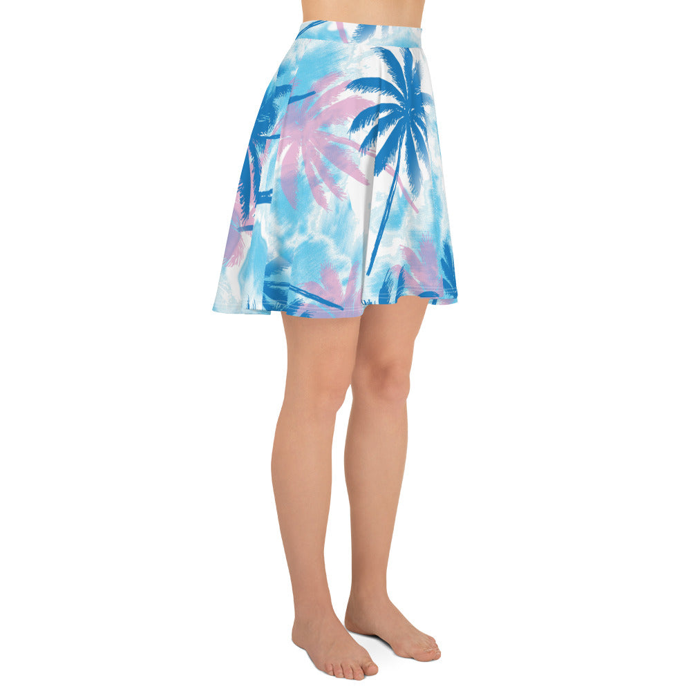 Palm Trees-Flare Skirt