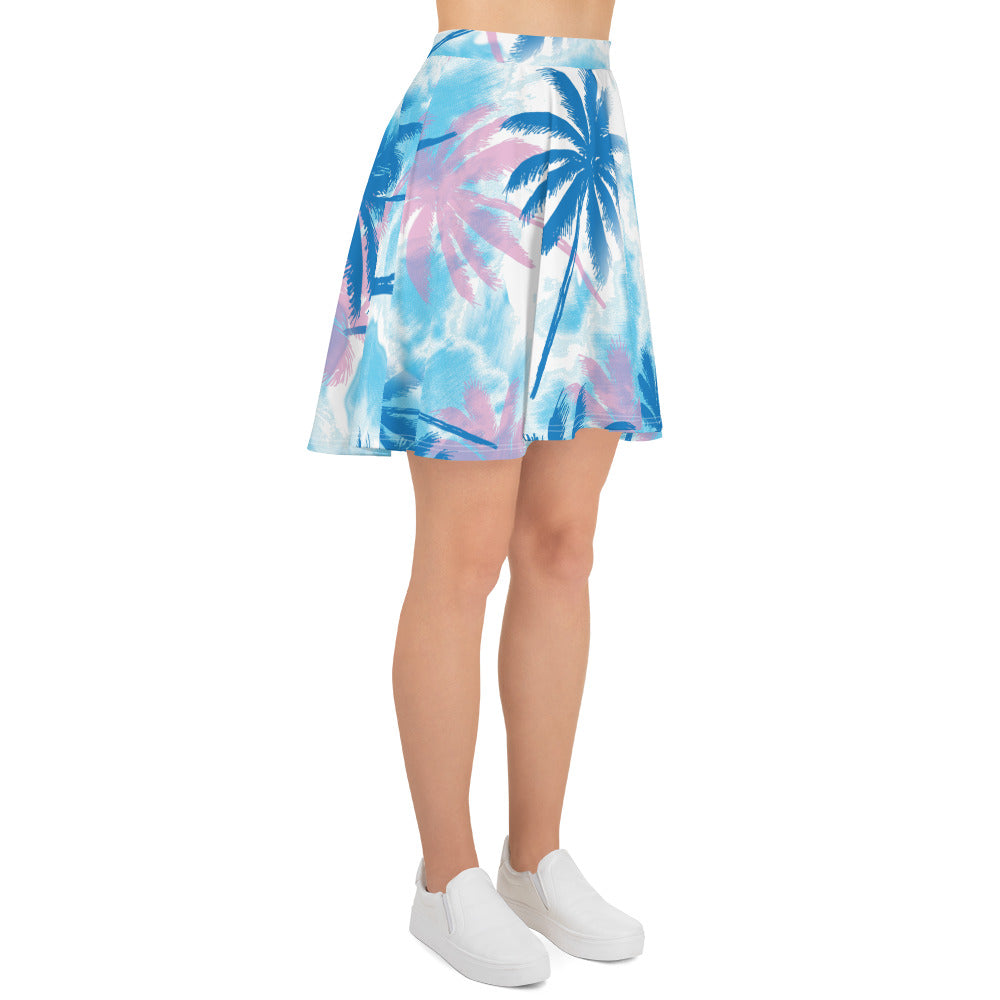 Palm Trees-Flare Skirt