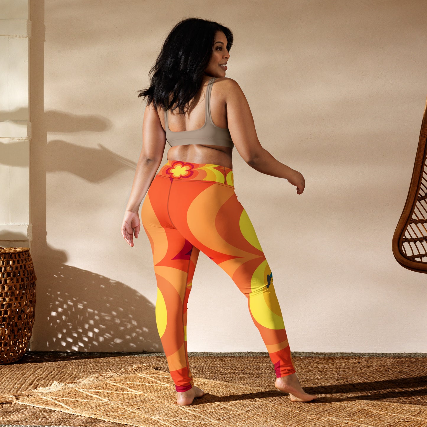 Relaxing Jog- Sunset Yoga Leggings