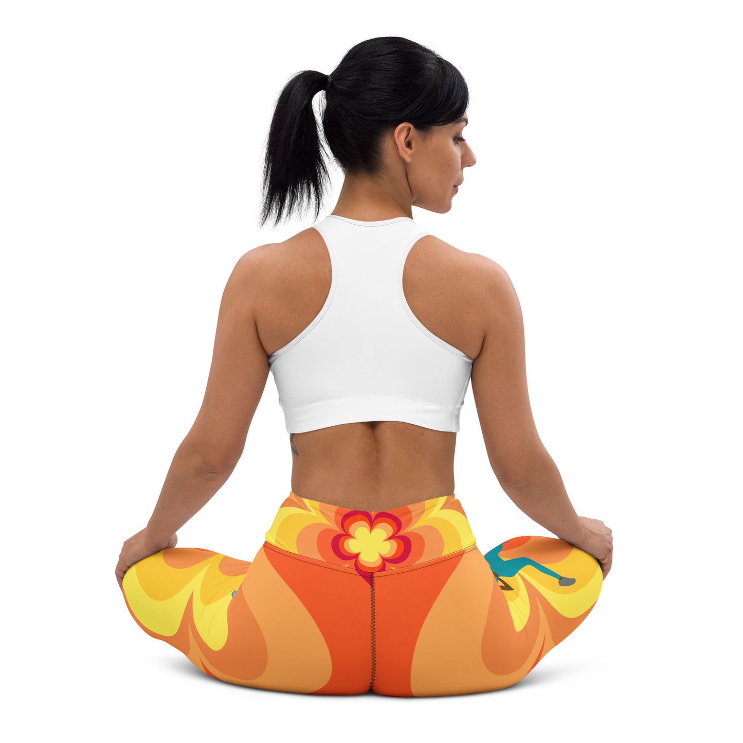 Relaxing Jog- Sunset Yoga Leggings