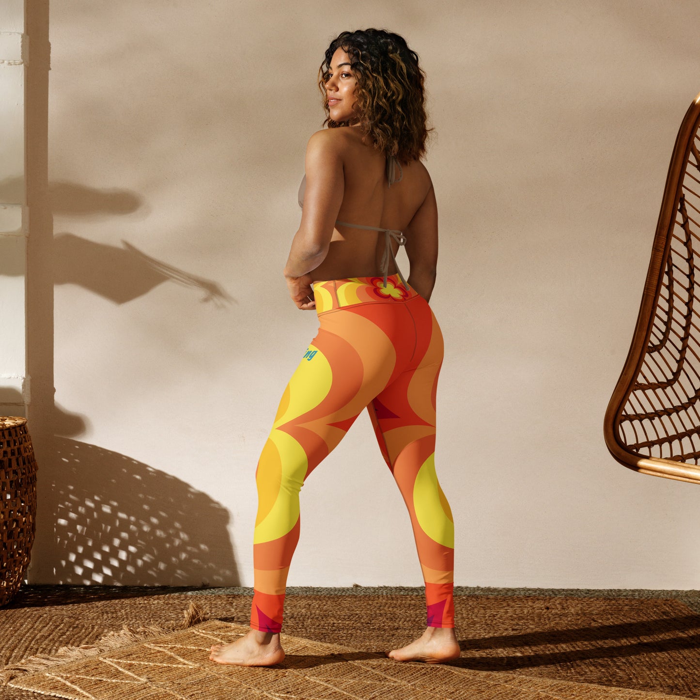 Relaxing Jog- Sunset Yoga Leggings