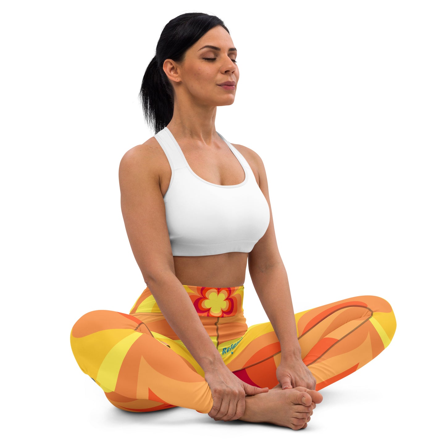 Relaxing Jog- Sunset Yoga Leggings