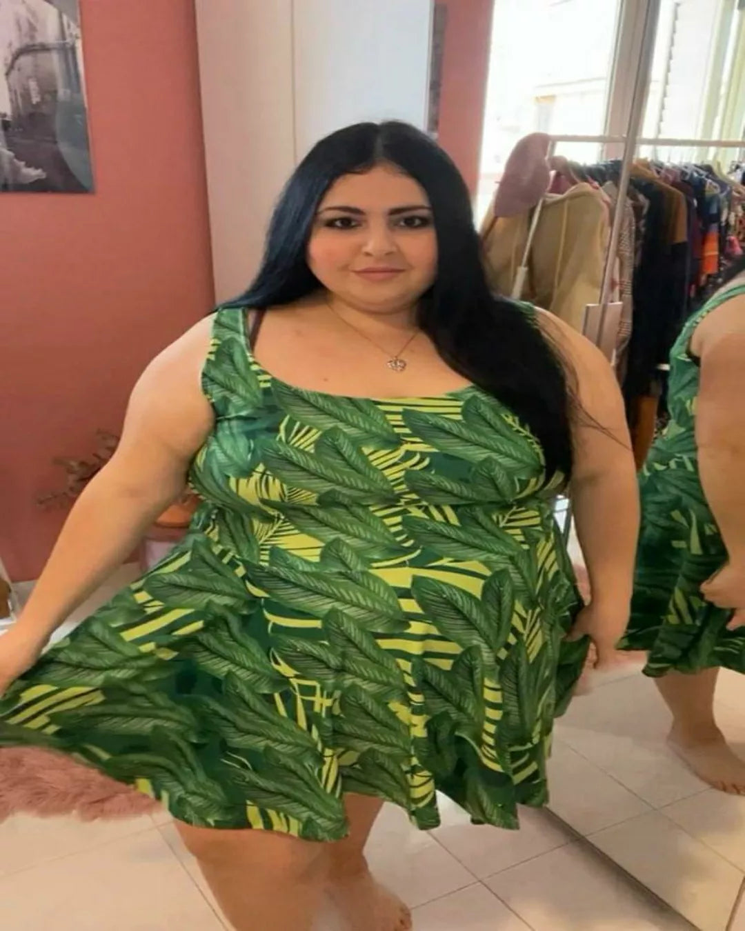 Nature Girl Dress- Jungle Green