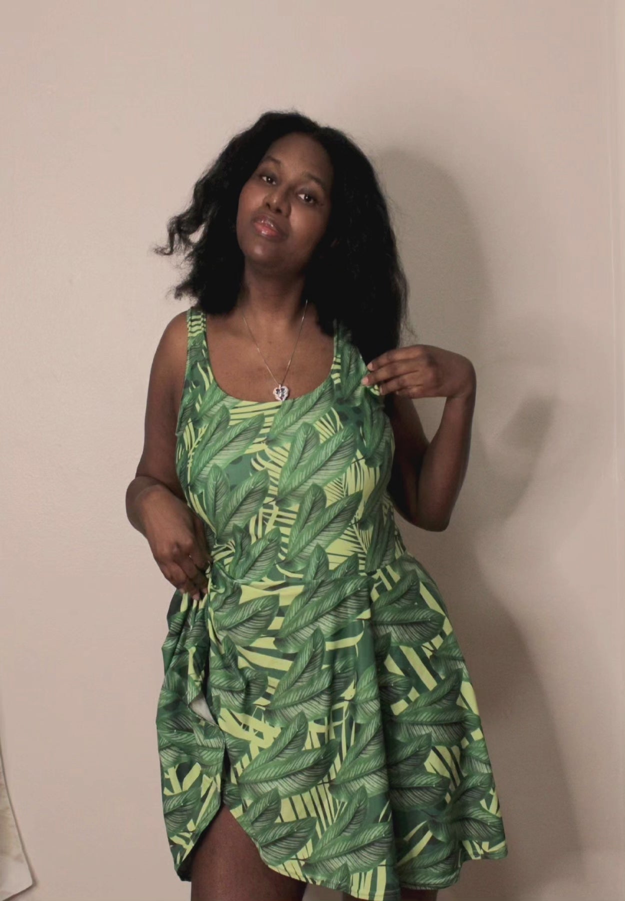 Nature Girl Dress- Jungle Green