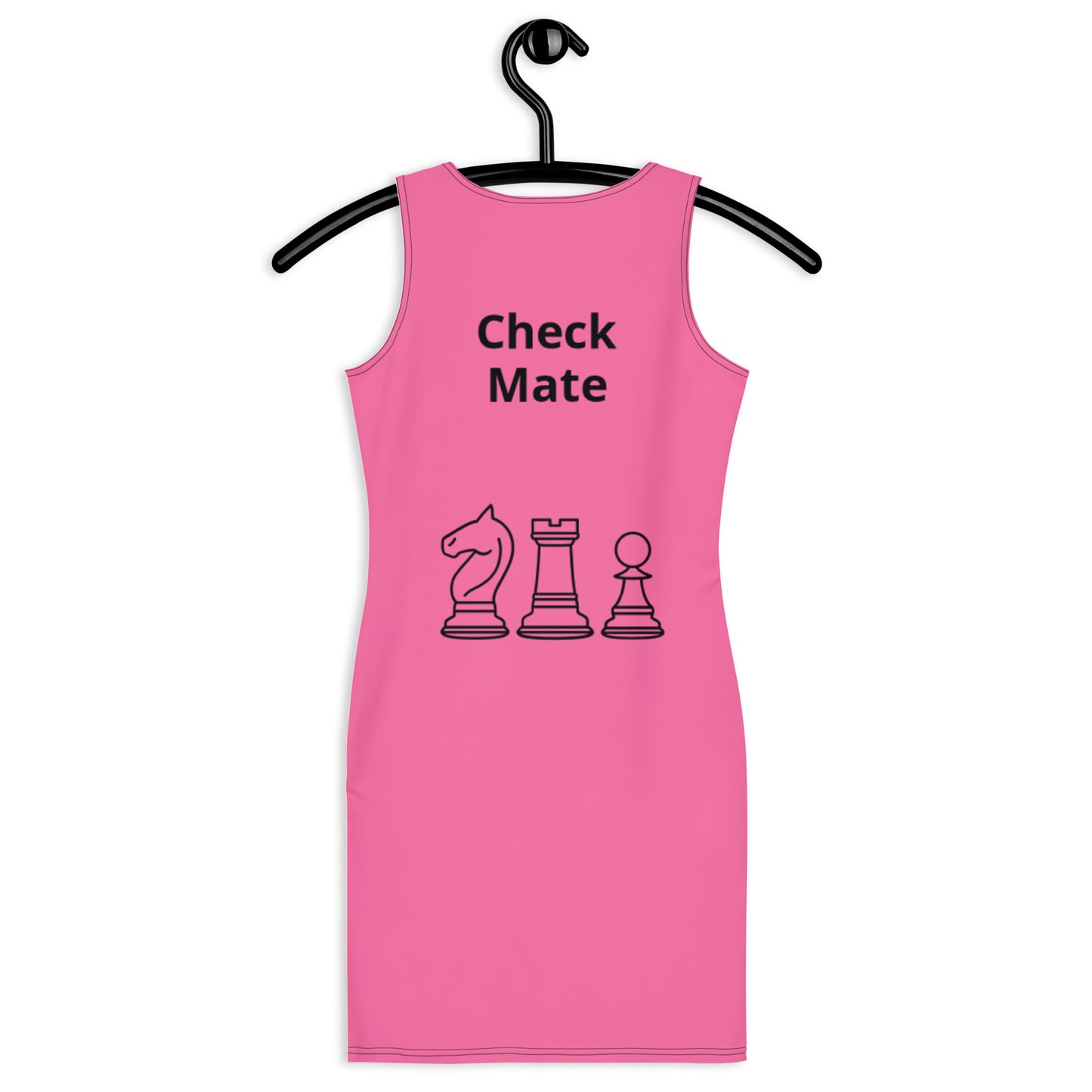 Chess Dress-Pink& Black