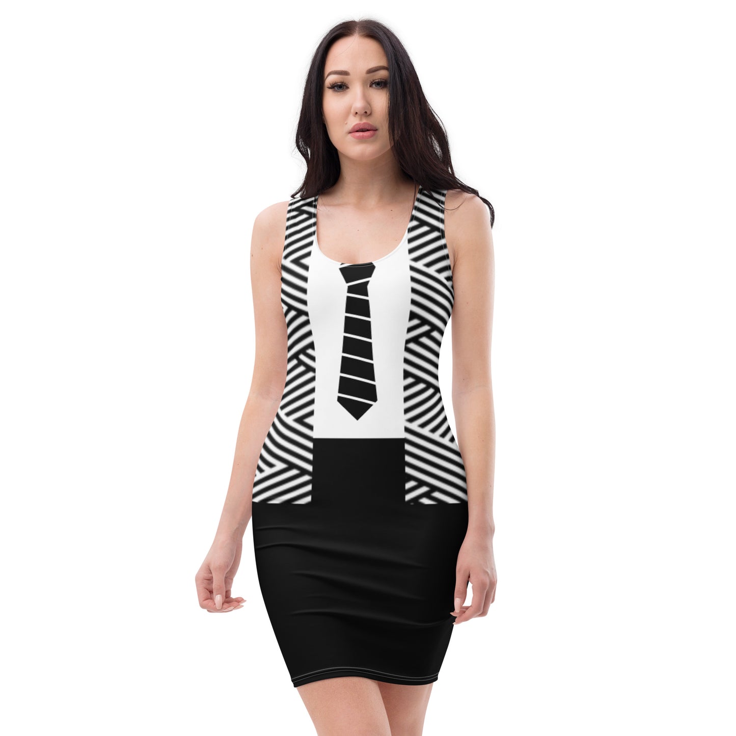 I'm The Boss Dress-Black&White