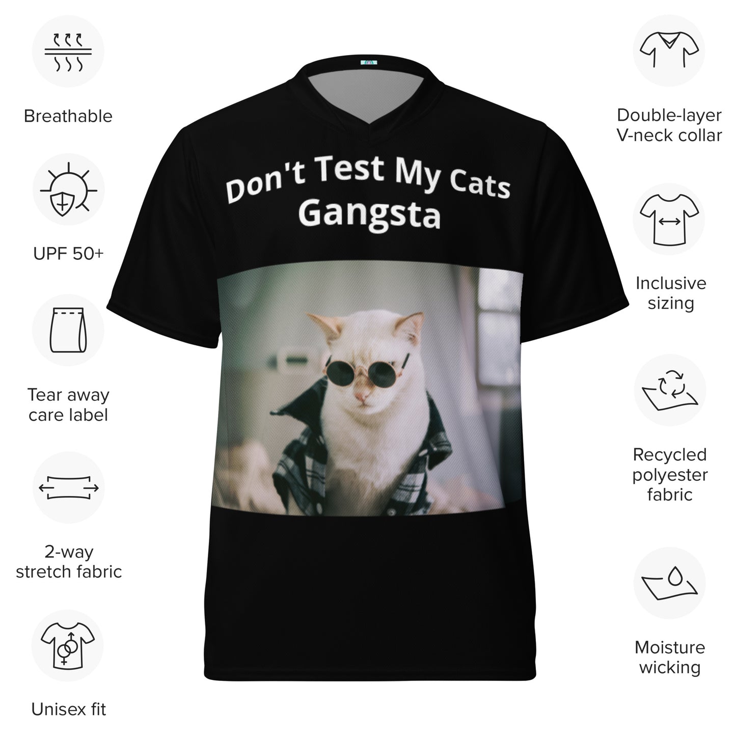 Gangsta Cat-Unisex Tshirt