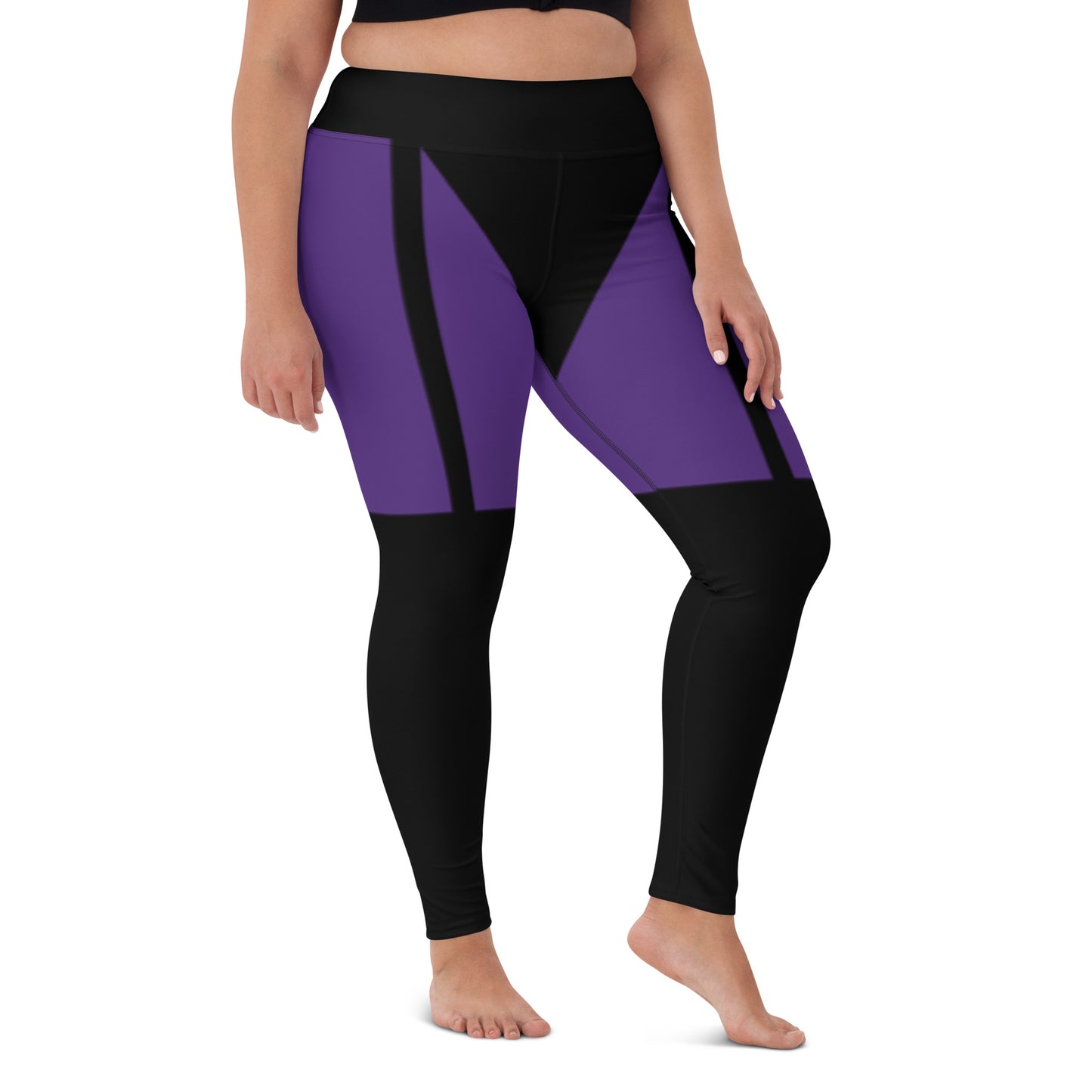 Garter leggings(purple&black)