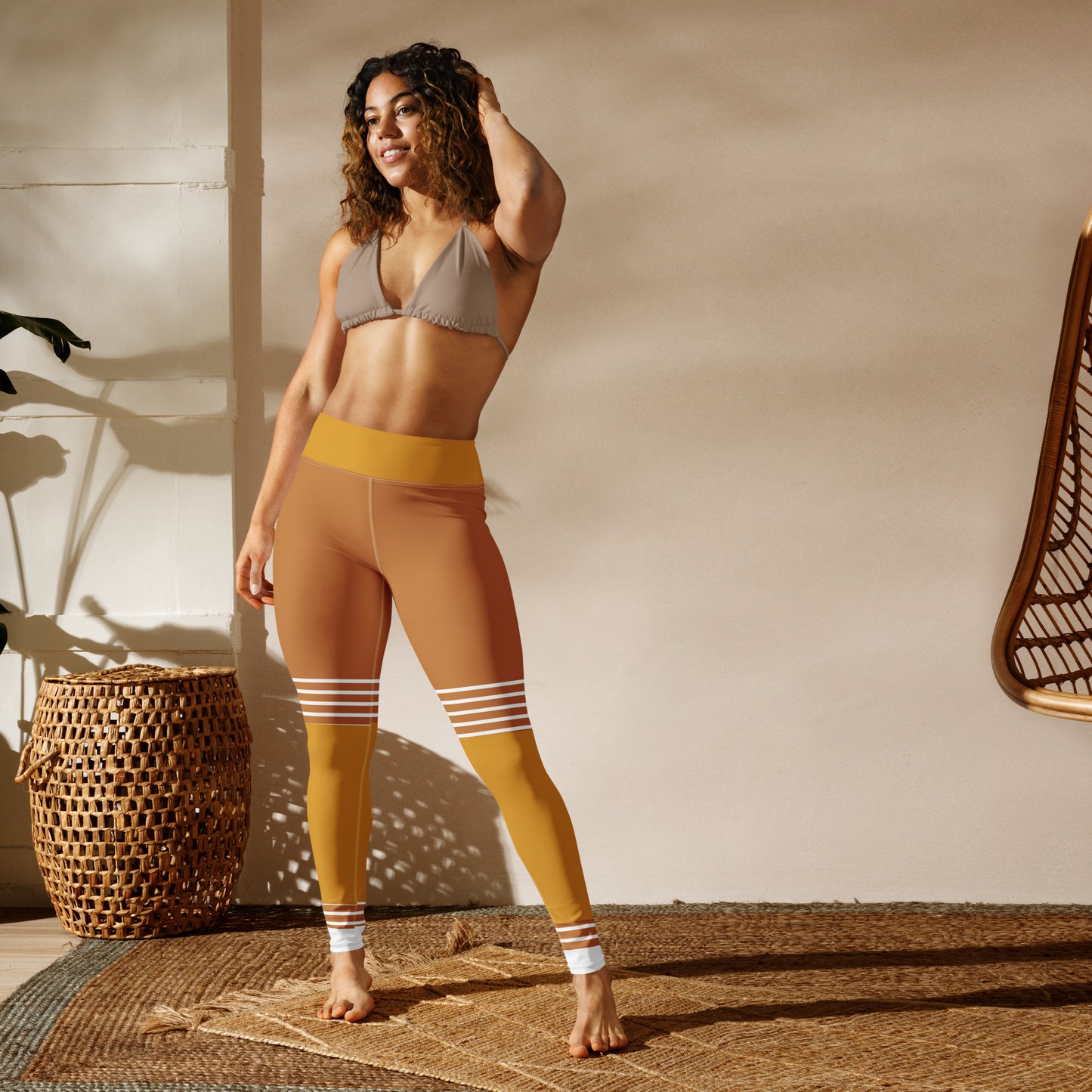 Highwater Socks-Brown Legging