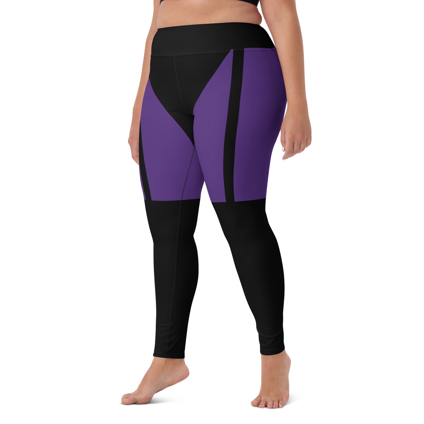 Garter leggings(purple&black)