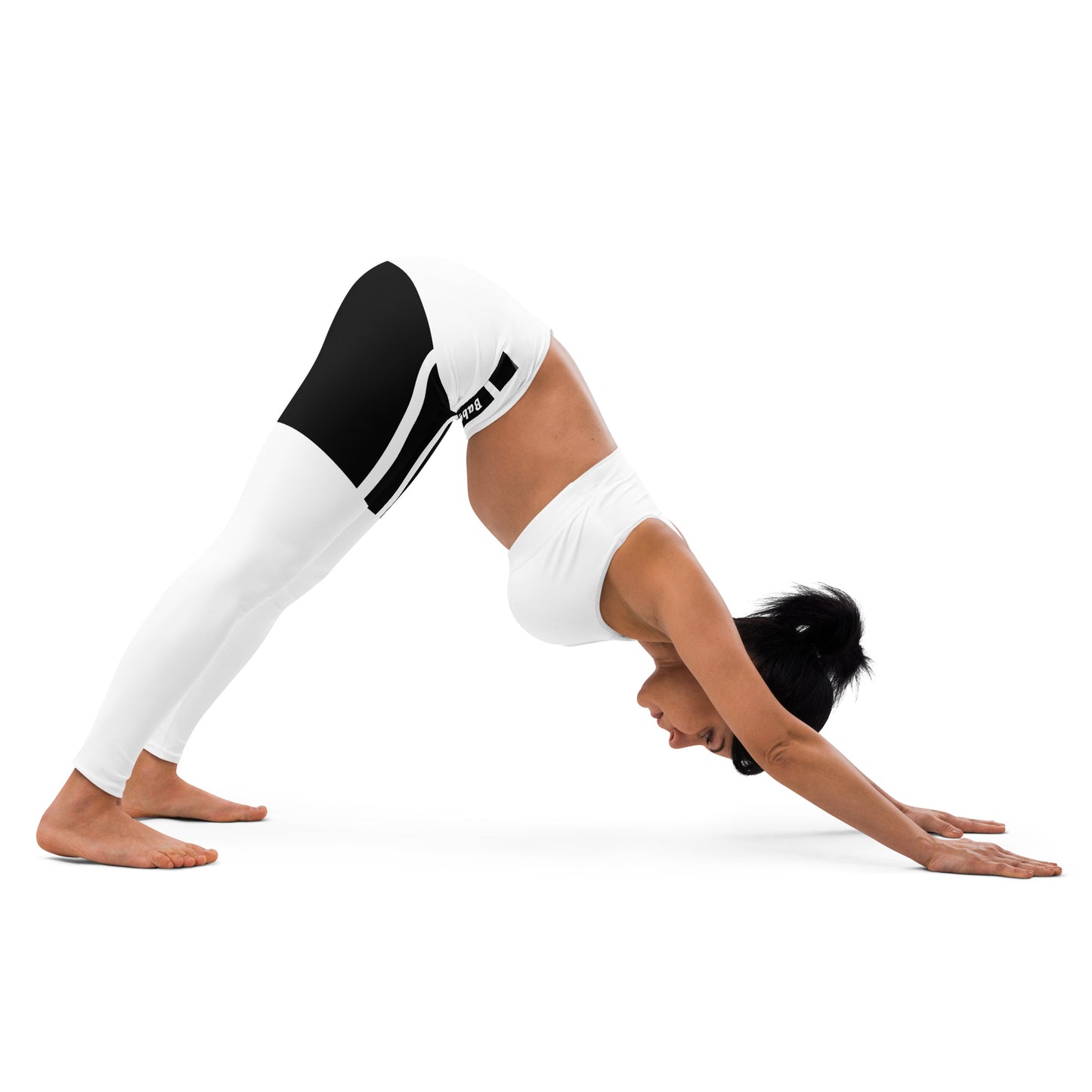 Baby Girl Garter Leggings- Black&White