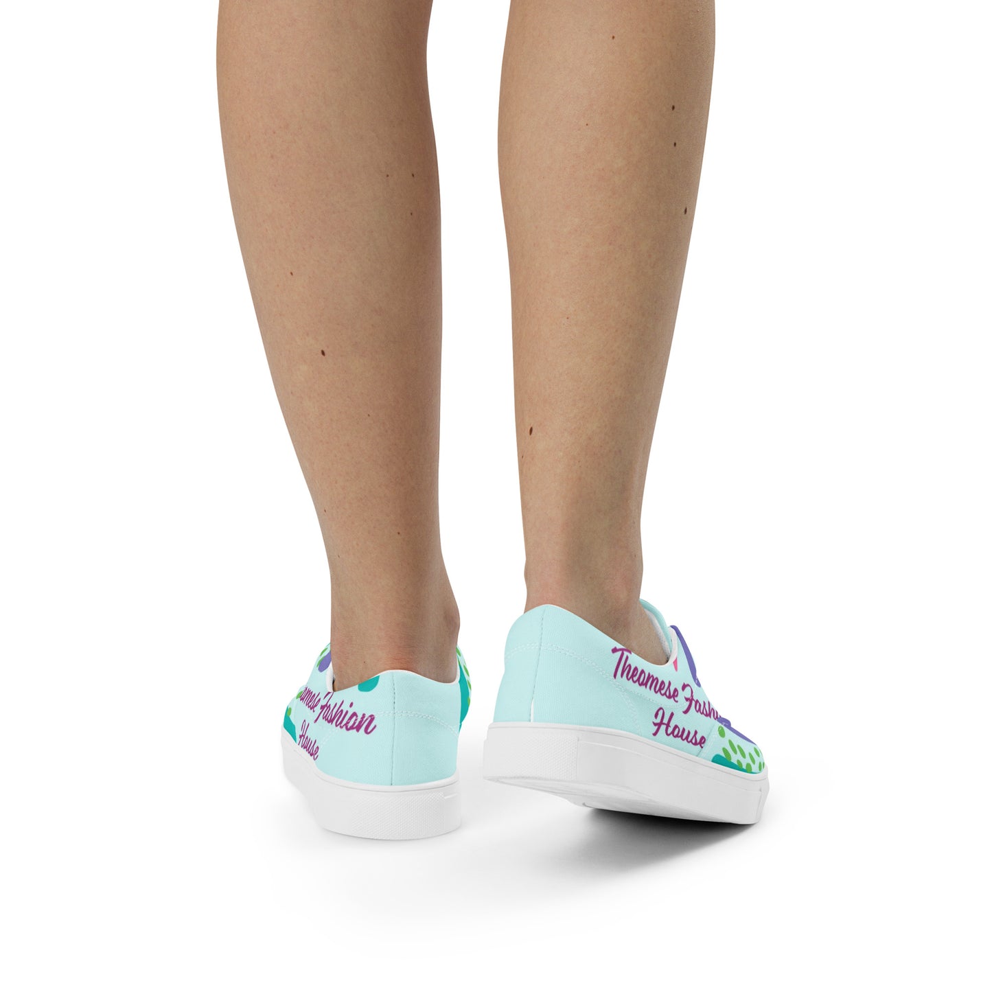 Brand- lace-up canvas shoes