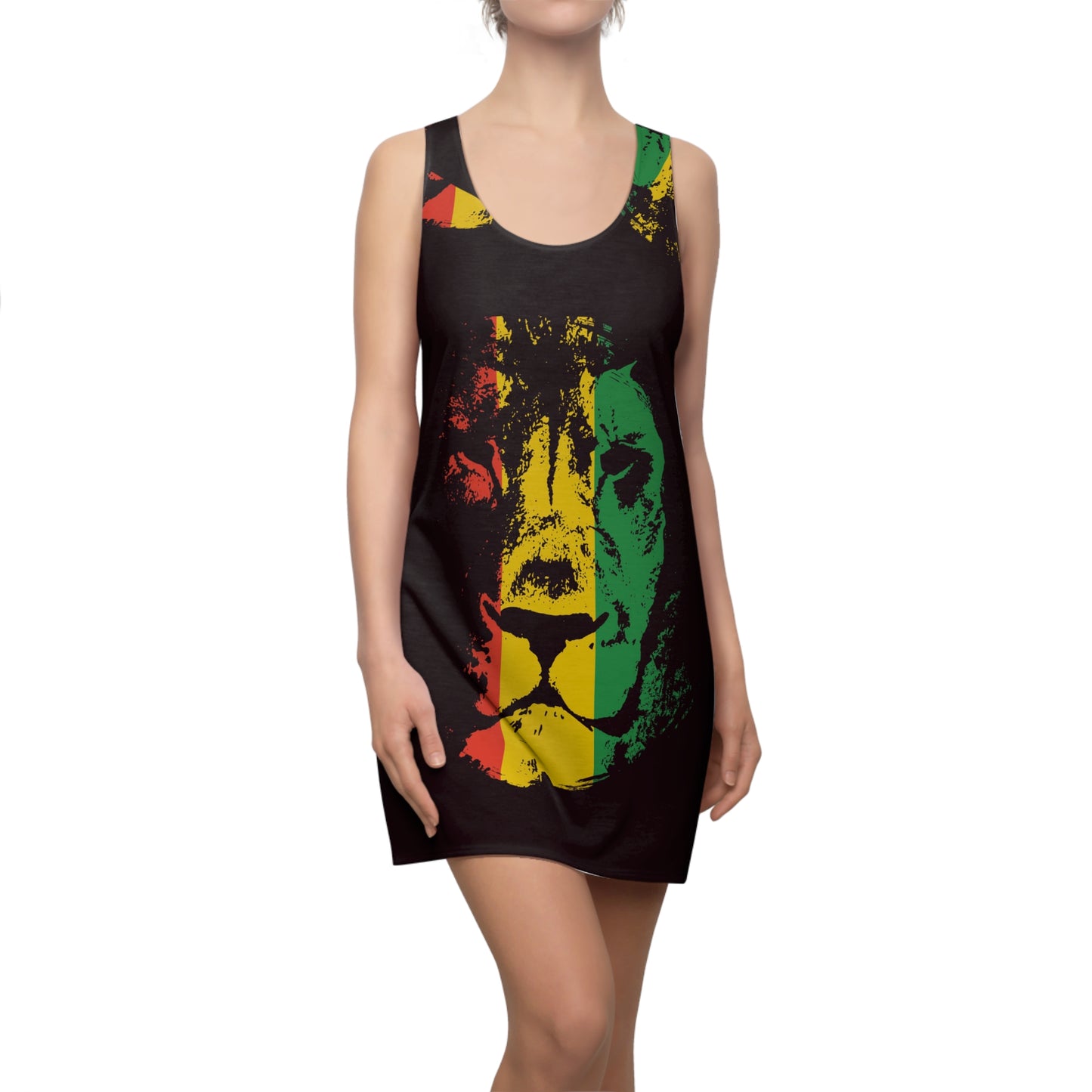 Rasta Lion 2-Racerback Dress