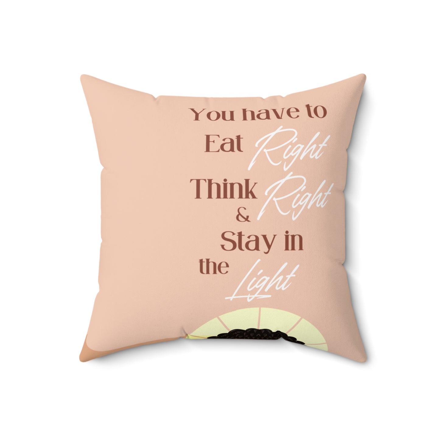 Stay in the Light-Spun Polyester Square Pillow