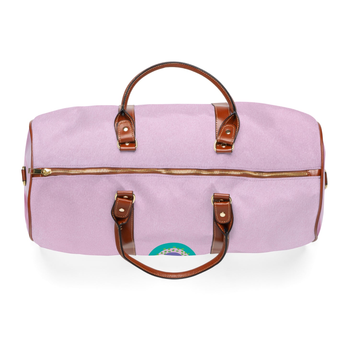 Pink Signature-Waterproof Travel Bag