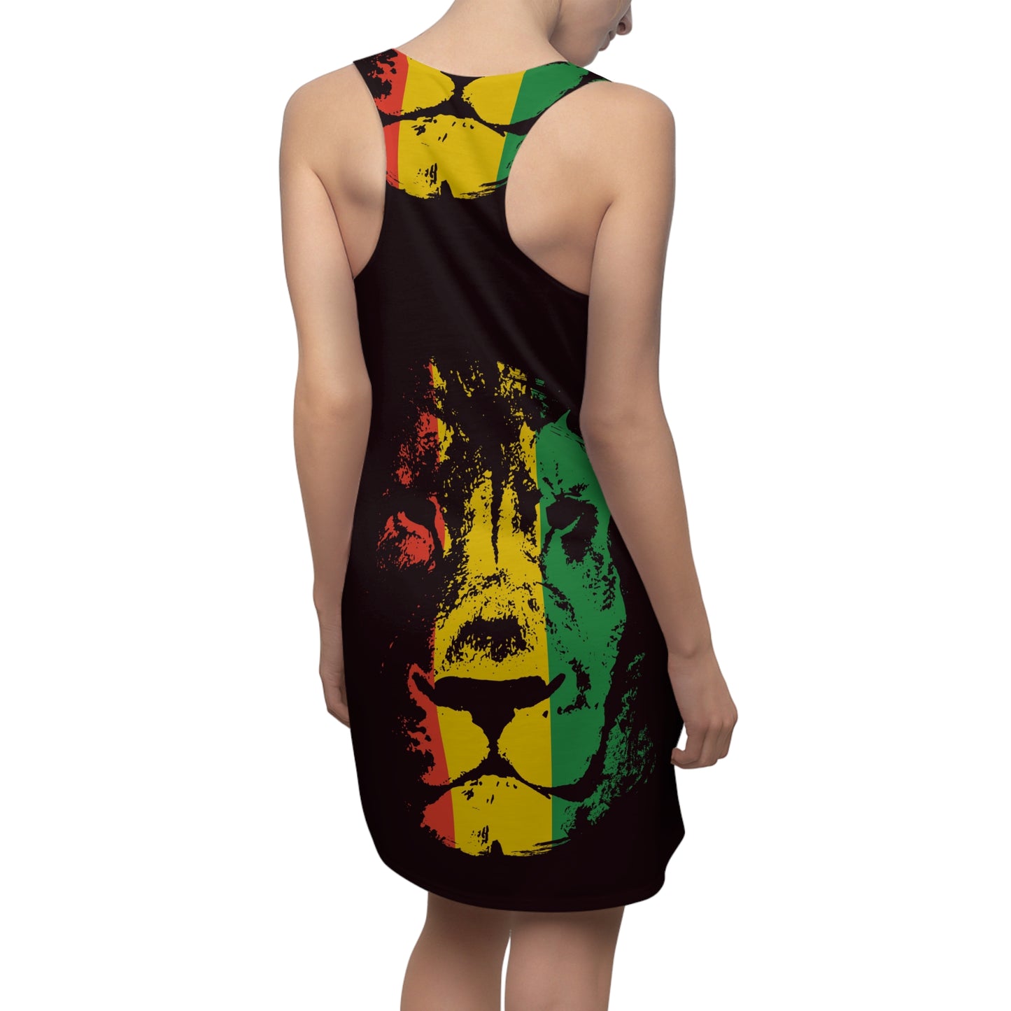 Rasta Lion-Racerback Dress