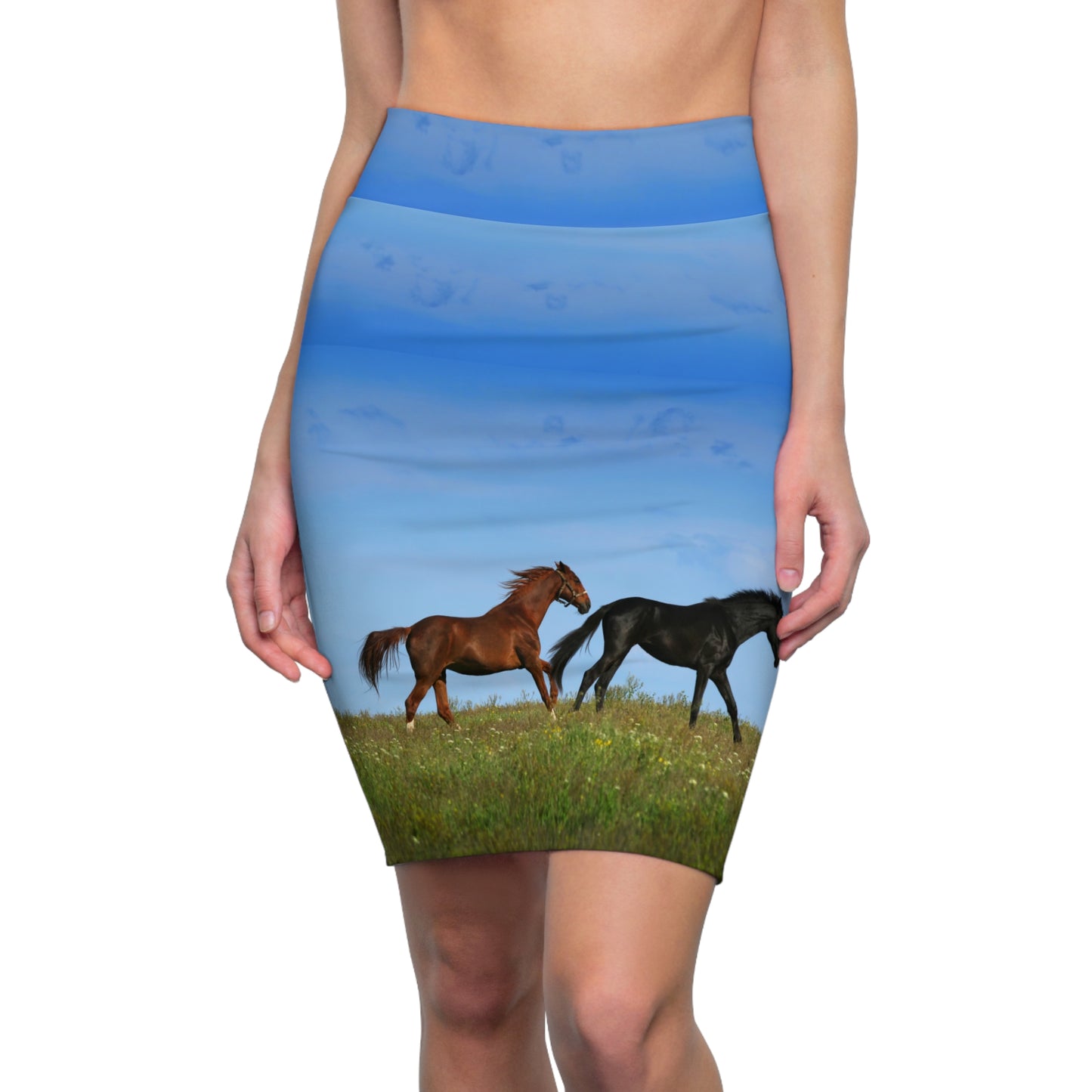 Wild Horses-Pencil Skirt