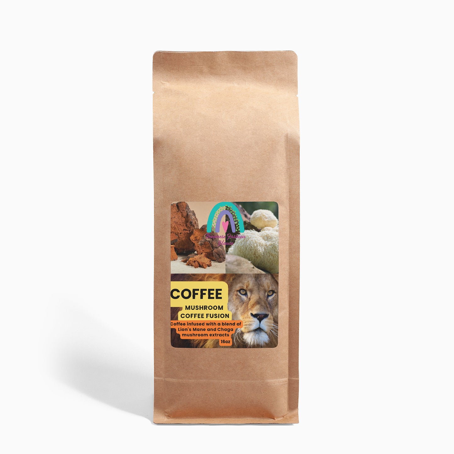 Mushroom Coffee Fusion - Lion’s Mane & Chaga 16oz