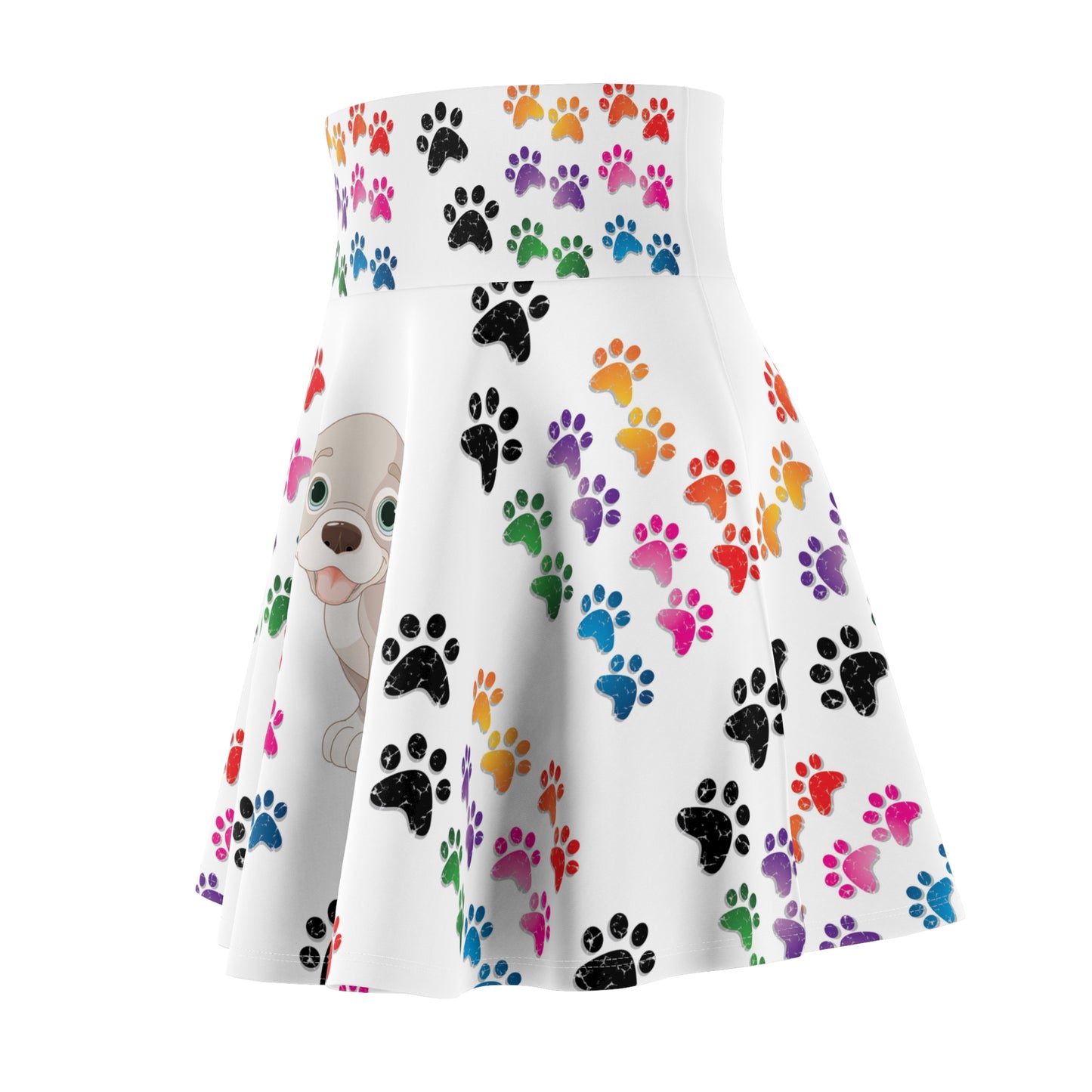 Pink Paws- Women's Flare Skirt