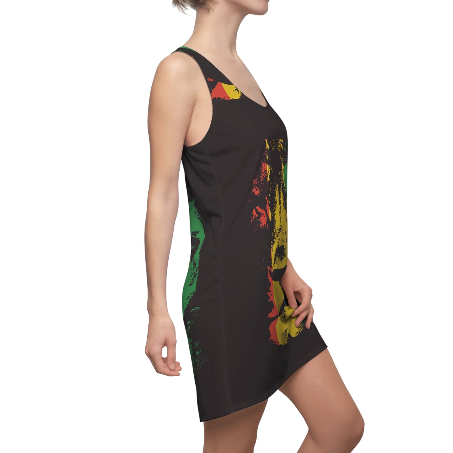 Rasta Lion 2-Racerback Dress