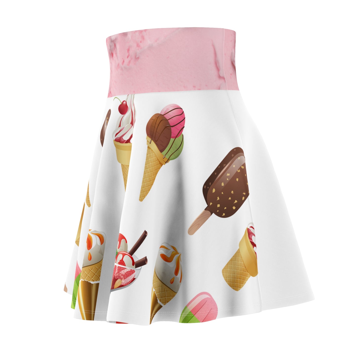 Ice Cream Skirt(with Strawberry Cream)(All Over Print)