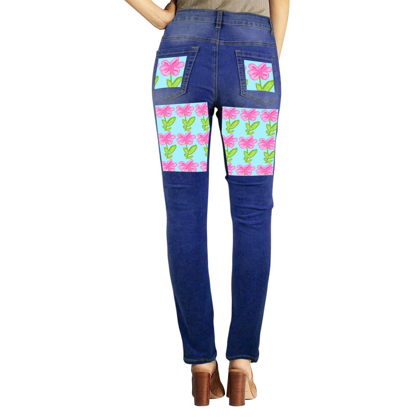 Flower Girl-Jeans(High Waist)