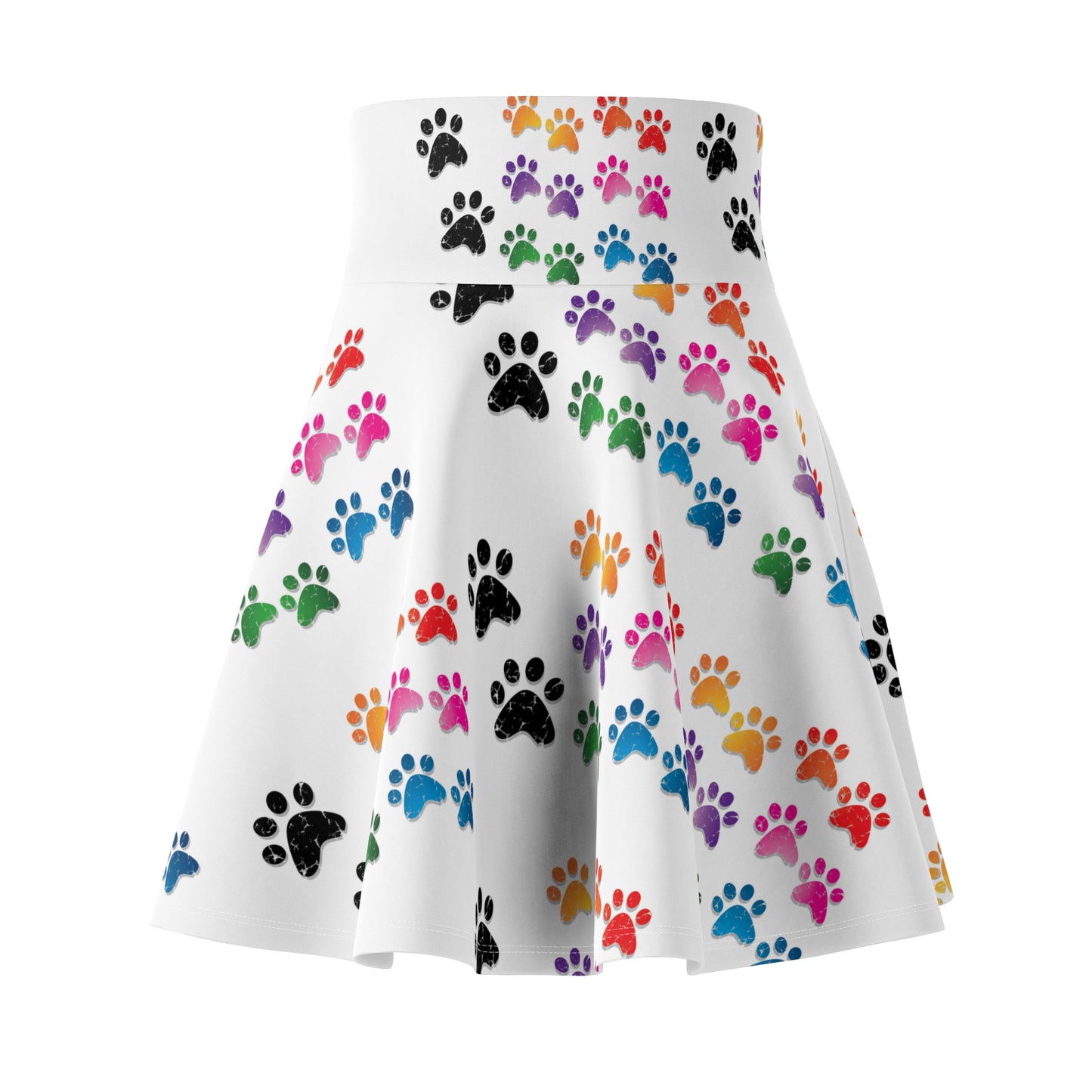 Pink Paws- Women's Flare Skirt