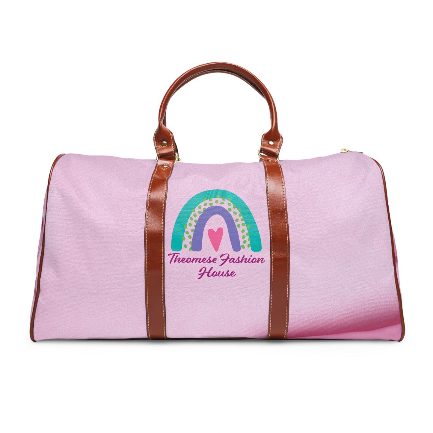 Pink Signature-Waterproof Travel Bag