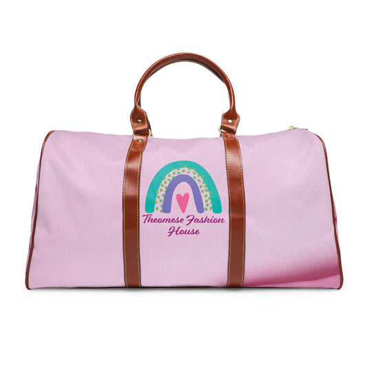 Pink Signature-Waterproof Travel Bag