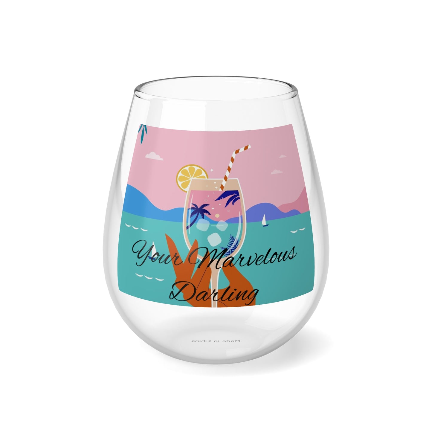 Your Marvelous Darling-Stemless Wine Glass