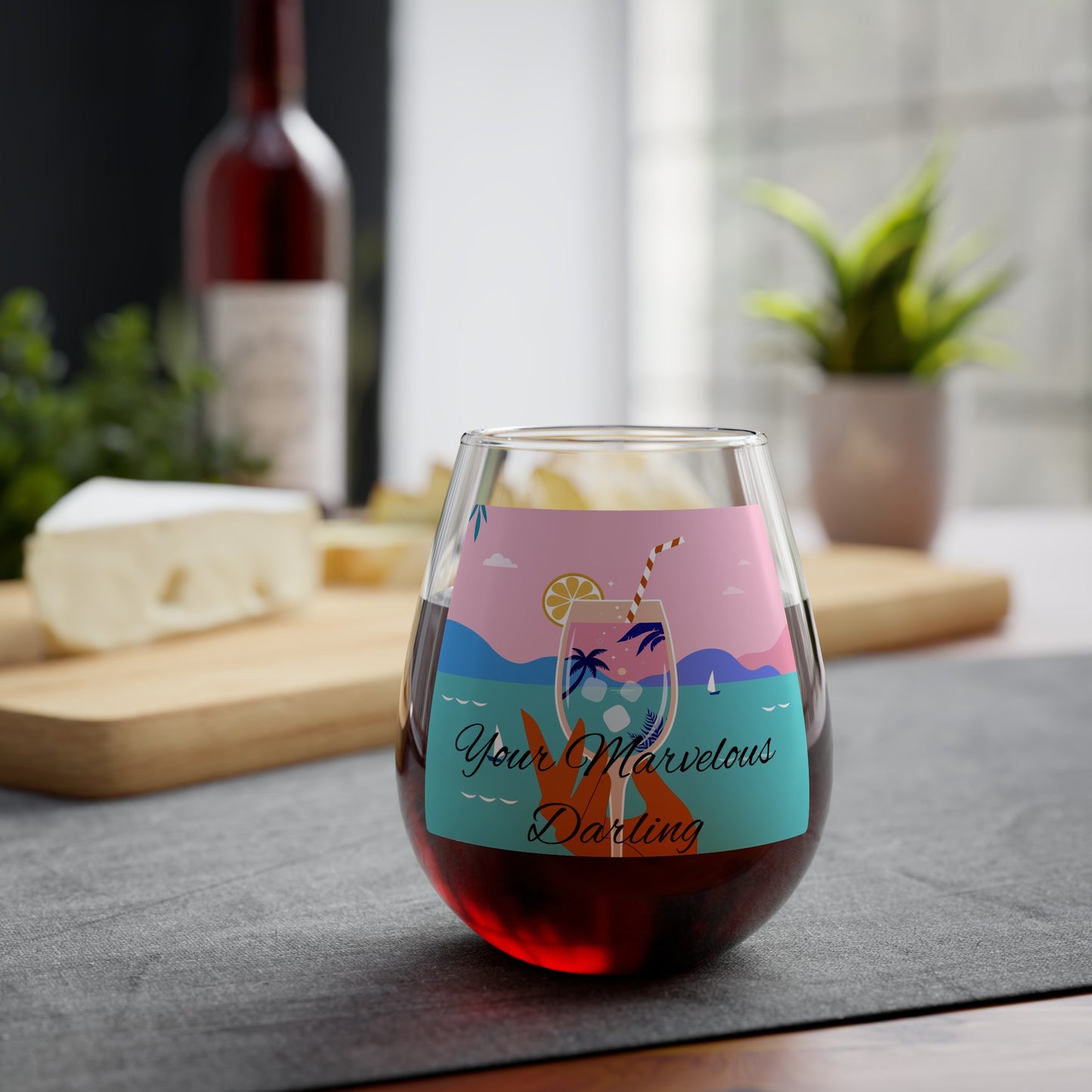 Your Marvelous Darling-Stemless Wine Glass