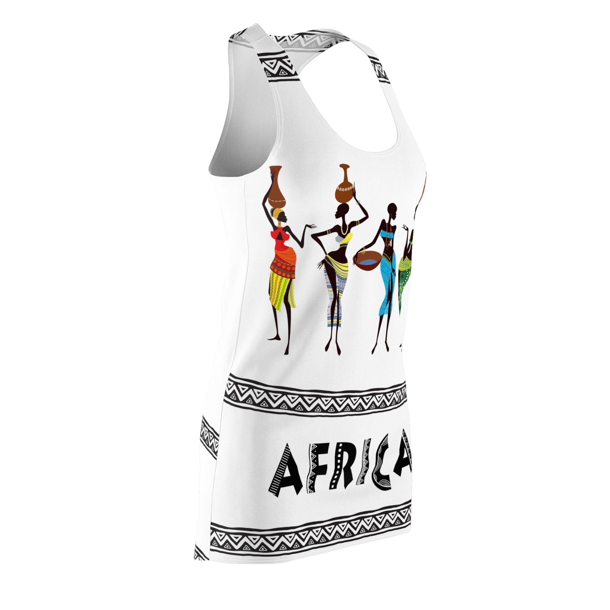 African Women Chatting - Racerback Dress - Theomese Fashion House