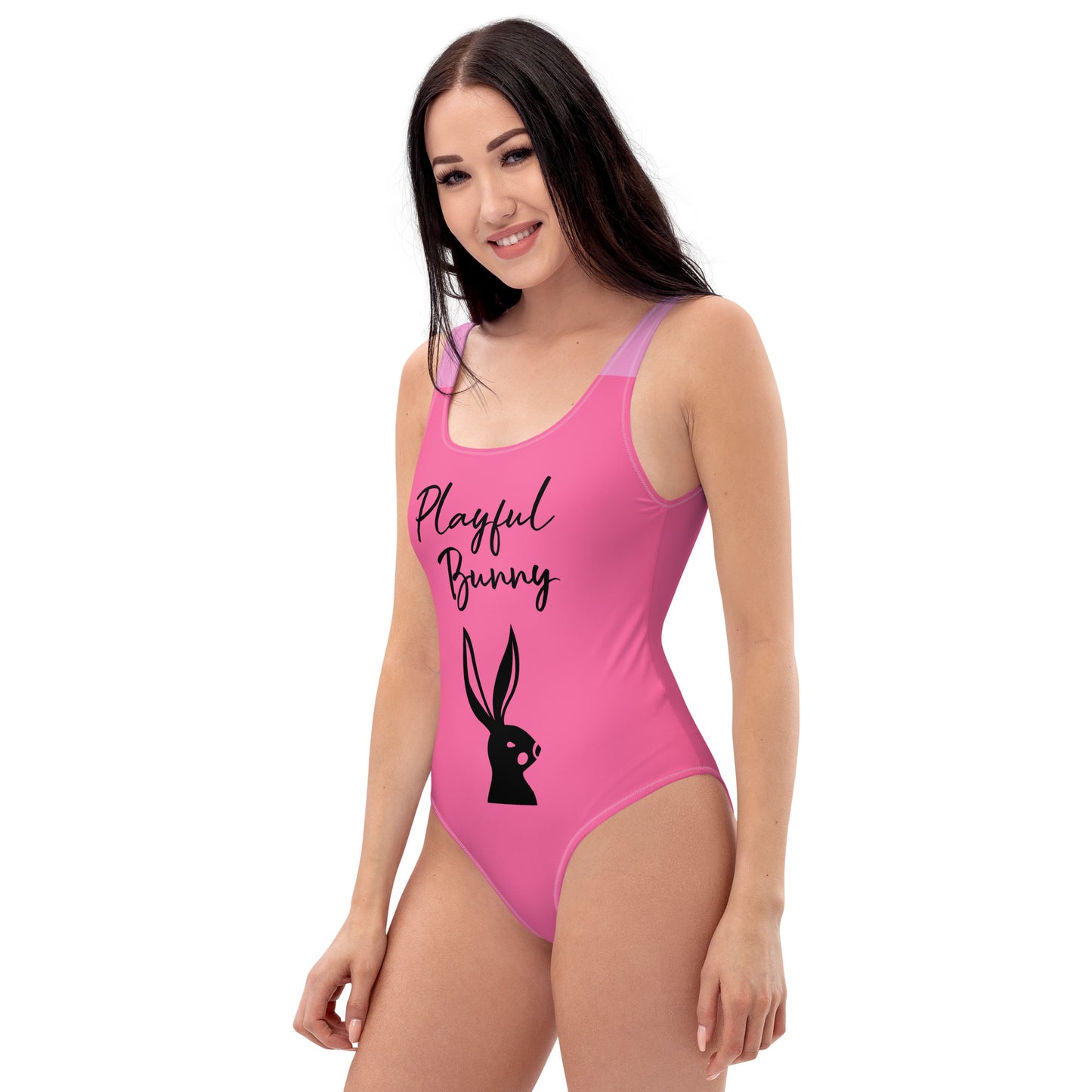 Pink Playful Bunny-Bodysuit