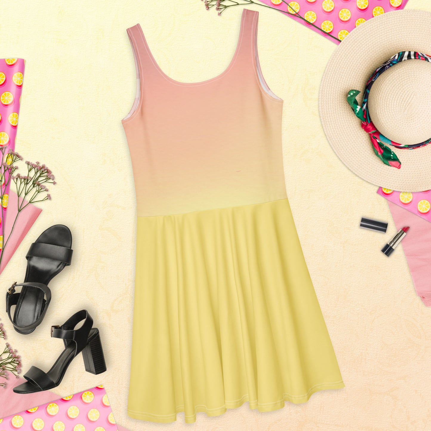 Pink Positivity-Flare Dress 2