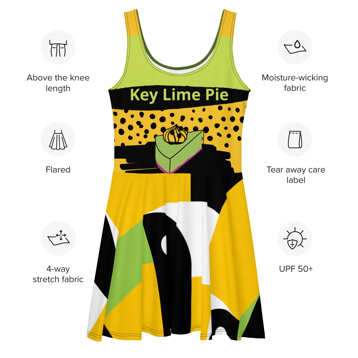 Key Lime Pie-Flare Dress (Green)