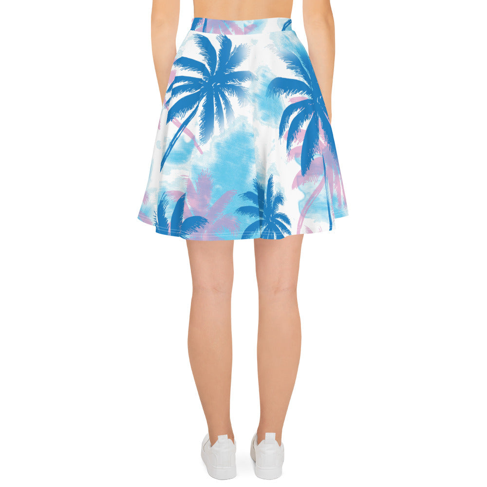 Palm Trees-Flare Skirt