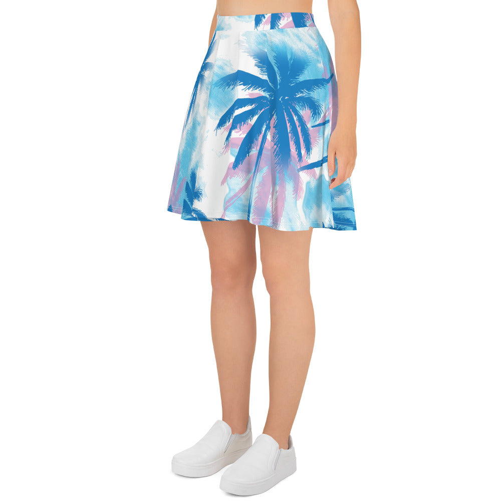 Palm Trees-Flare Skirt