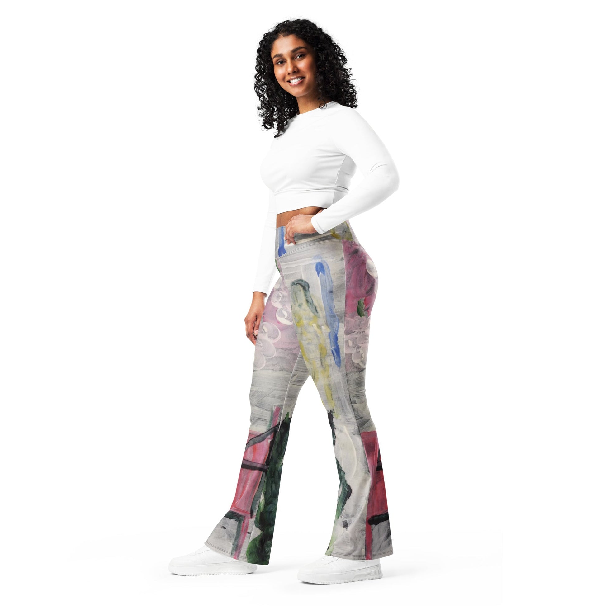 Art Galleria - Flare leggings - Theomese Fashion House