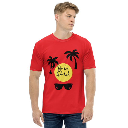 Babe Watch - Hot Red Men's T-shirt - Theomese Fashion House