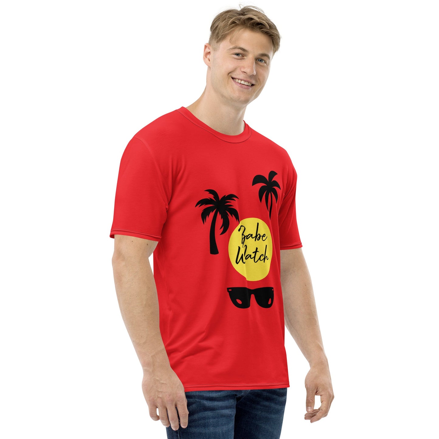 Babe Watch - Hot Red Men's T-shirt - Theomese Fashion House