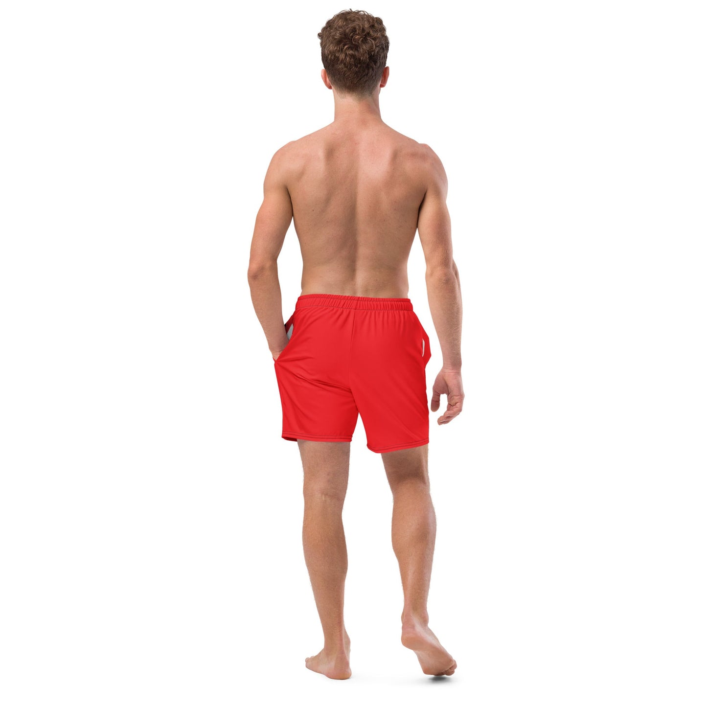 Babe Watch - Red Hot Swim Trunks (Version 2) - Theomese Fashion House