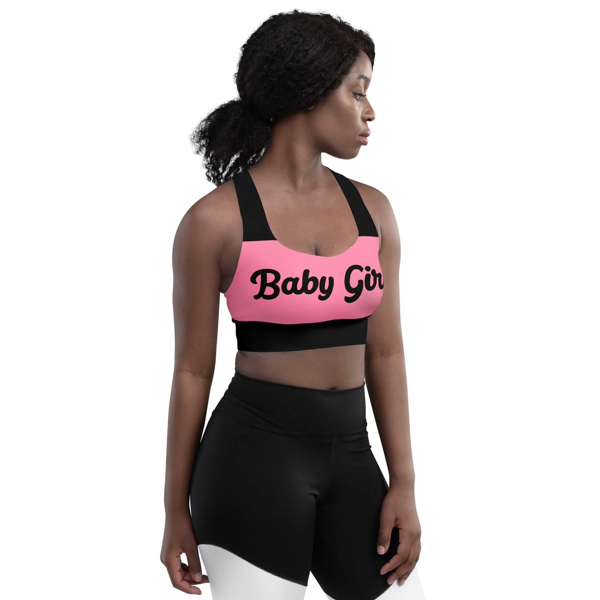 Baby Girl - Baby Pink Sports Bra - Theomese Fashion House