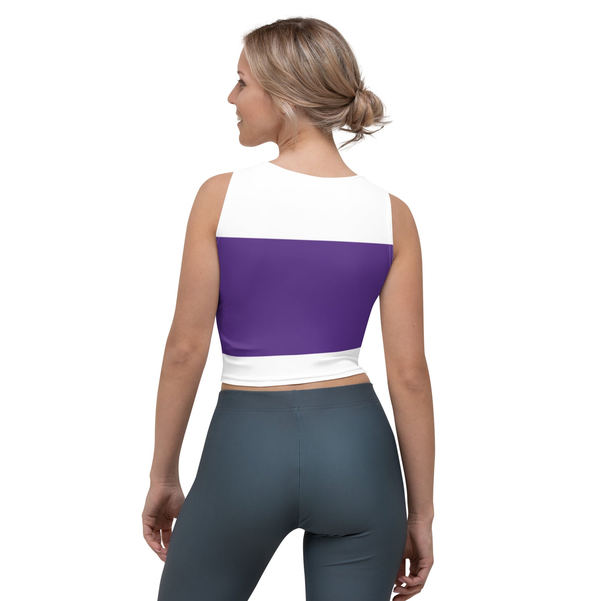 Baby Girl Crop Top(Purple& White) - Theomese Fashion House