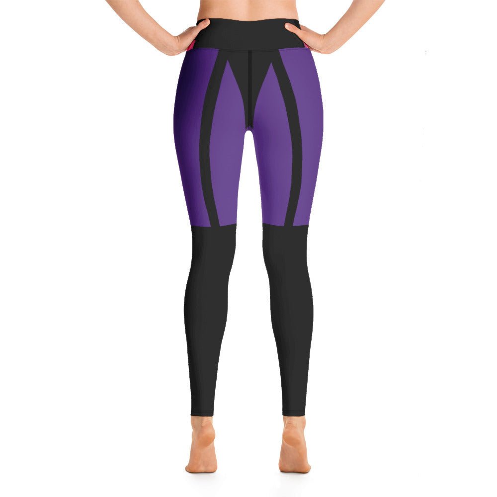 Baby Girl Garter Leggings - Purple&Black(with pink belt) - Theomese Fashion House