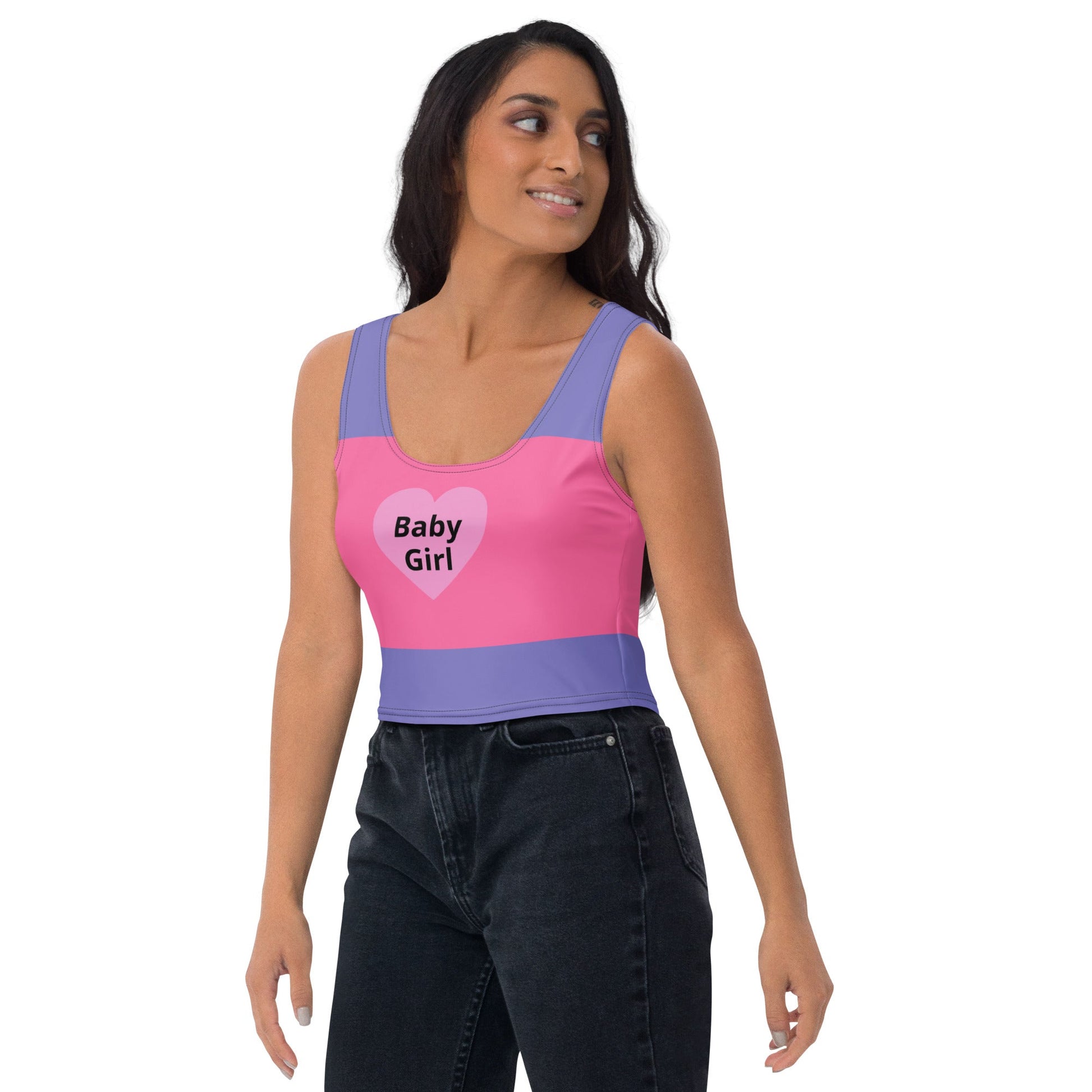 Baby Girl Heart - Crop Top - Theomese Fashion House